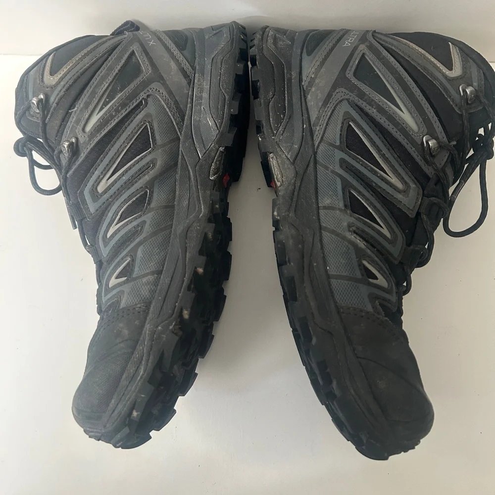 Salomon X Ultra 3 Mid GTX Mens Boots Size 10.5 Black Lace Up 398674 Hiking Shoes